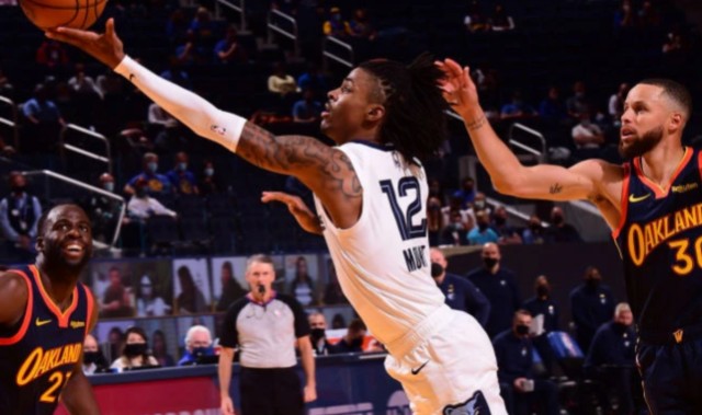  莫兰特禁赛归来率队击败开拓者  